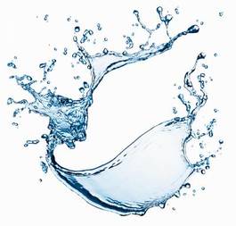 Naklejka woda świeży streszczenie rozchlapać płyn