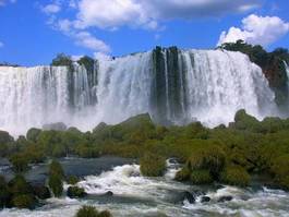 Plakat natura wodospad brazylia