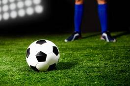 Obraz na płótnie piłka nożna piłka sportowy trawa mecz