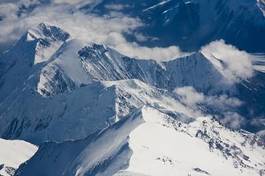 Plakat alaska góra śnieg krajobraz