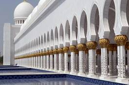 Plakat arabian architektura święty świątynia meczet