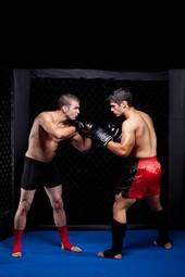 Plakat lekkoatletka bokser mężczyzna boks