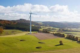 Naklejka eifel natura krajobraz wiatrak