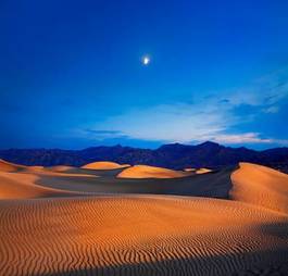 Fototapeta pustynia pejzaż góra księżyc