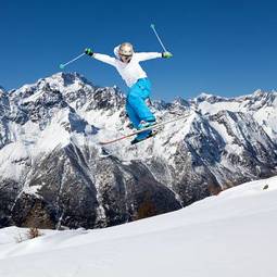 Fotoroleta wyścig spokojny śnieg sport