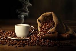 Obraz na płótnie napój kawa ziarno