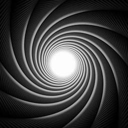 Naklejka perspektywa tunel 3d spirala znak