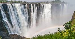 Obraz na płótnie tęcza wodospad afryka