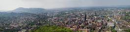 Plakat miasto panorama tum schwarzwald gród