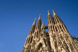 Plakat hiszpania europa wieża architektura niebo
