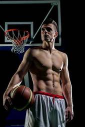 Plakat sport koszykówka portret