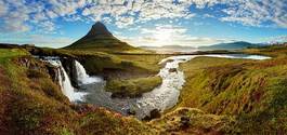 Obraz na płótnie panorama góra islandia wzgórze