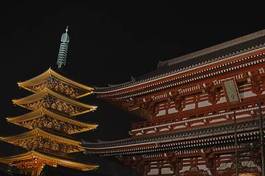 Obraz na płótnie tokio japonia azjatycki architektura świątynia