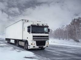 Fototapeta droga sztorm autostrada lód