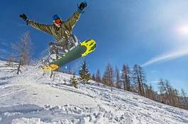 Obraz na płótnie snowboard mężczyzna sporty zimowe