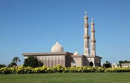 Plakat architektura meczet religijny islamska muzułmańskie