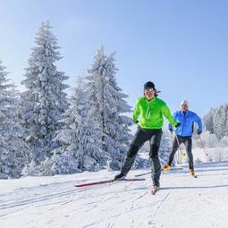 Obraz na płótnie sporty zimowe ładny natura mężczyzna fitness