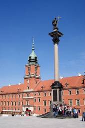 Naklejka zamek architektura warszawa