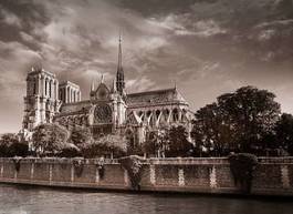 Naklejka francja notre-dame bazylika