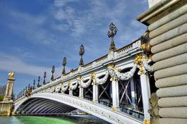 Obraz na płótnie europa most francja miasto architektura