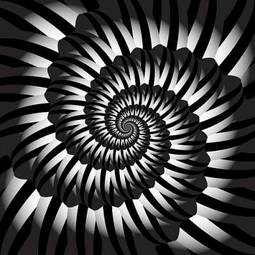 Plakat abstrakcja ruch nowoczesny spirala wzór