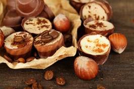 Plakat zdrowy deser jedzenie kakao