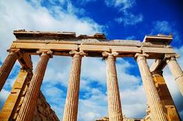 Plakat świątynia europa grecja kolumna