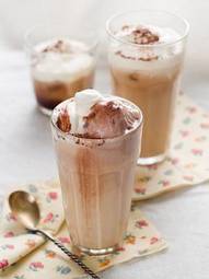 Obraz na płótnie mokka czekolada świeży napój expresso