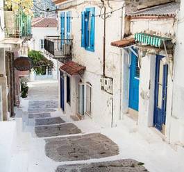 Plakat lato wieś grecja grecki vintage