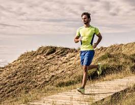 Plakat zdrowie zdrowy wybrzeże sport jogging