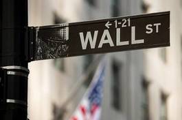 Naklejka nowy jork gród wall street znak