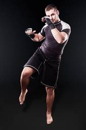 Plakat bokser kick-boxing sport