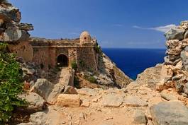 Plakat architektura grecki europa wzgórze morze