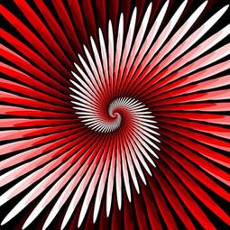 Plakat sztuka fala nowoczesny spirala perspektywa