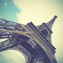 Obraz na płótnie francja wieża eifel vintage perspektywa