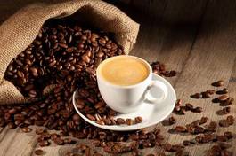 Plakat arabica cappucino kawa