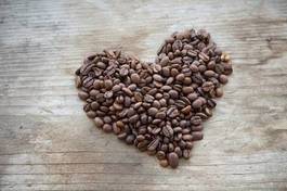 Obraz na płótnie sztuka kawa serce