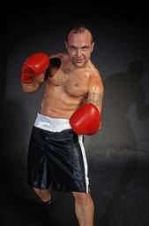 Plakat mężczyzna sztuki walki sport bokser