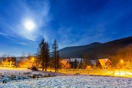 Obraz na płótnie tatry księżyc gwiazda las