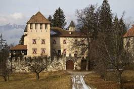 Fotoroleta zamek góra włochy trento 