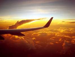 Naklejka panorama odrzutowiec samolot piękny lotnictwo