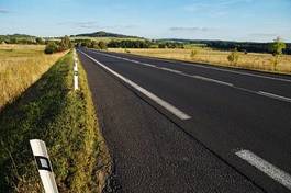 Fotoroleta wieś lato trawa autostrada niebo