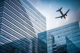Naklejka architektura nowoczesny lotnictwo transport