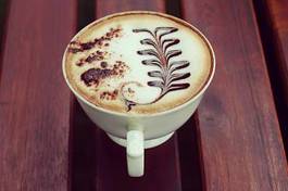 Naklejka filiżanka napój kawa mokka