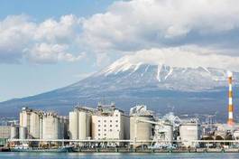 Obraz na płótnie niebo pejzaż japonia olej