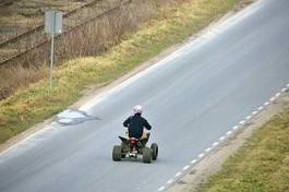 Plakat jazda konna mężczyzna sport motocykl zabawa