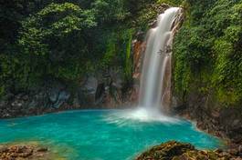 Naklejka kostaryka piękny kaskada woda natura