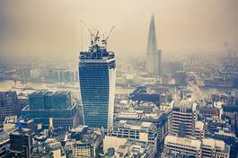 Plakat londyn vintage architektura wieża