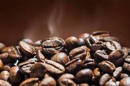 Naklejka kawa ziarno natura arabica piękny