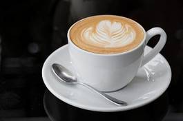 Naklejka filiżanka cappucino macchiato kawiarnia kawa